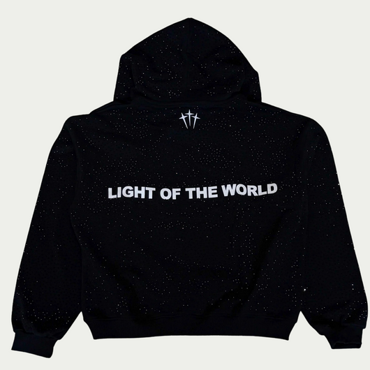 Jesus is The Light Rhinestone Hoodie